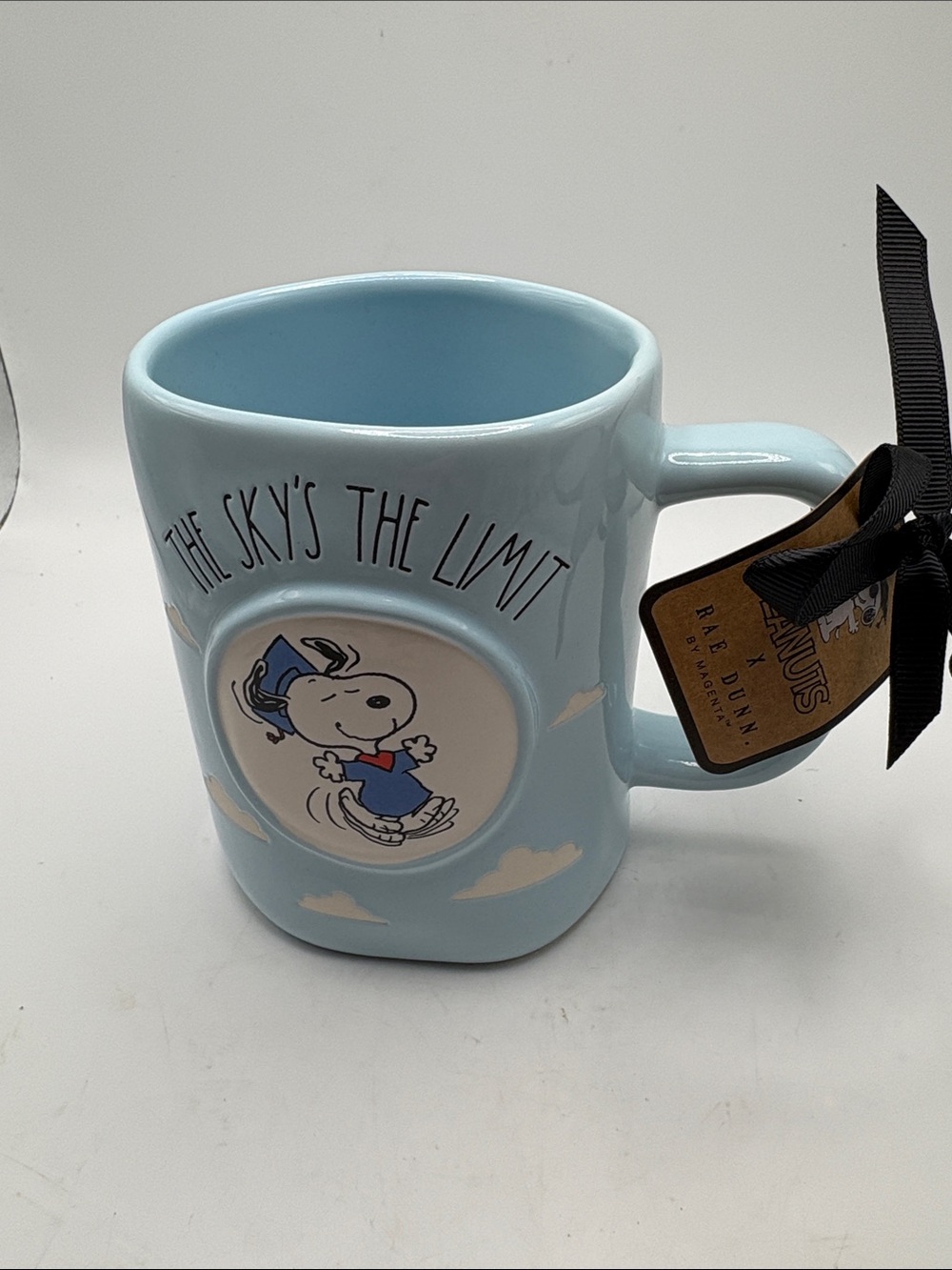 Peanuts Light Blue Snoopy "The Sky's The Limit" Ceramic Mug